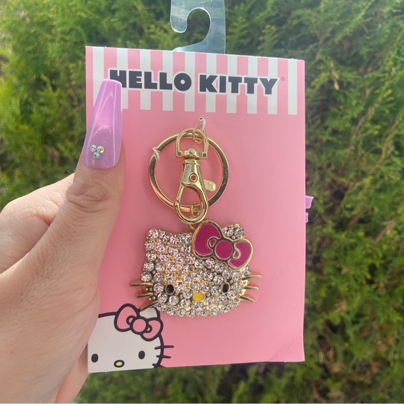 Hello Kitty | Accessories | Nwt Hello Kitty Rhinestone Bling Keychain ...